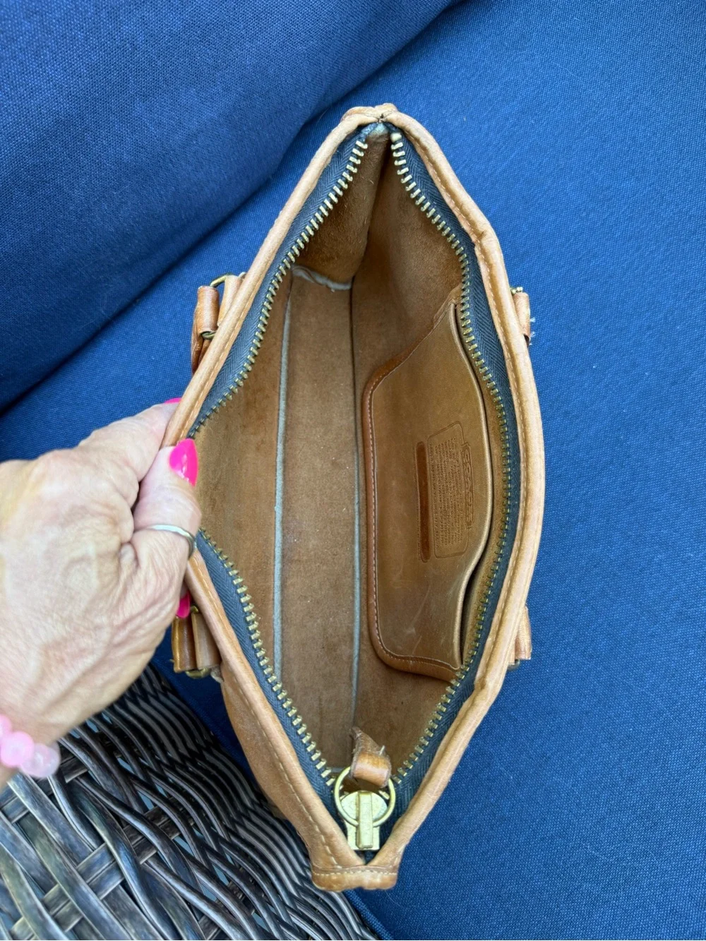 Coach Slim Satchel in British Tan - Picture 7 of 8
